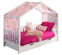 Cette combinaison Dallas se compose des éléments suivants : dallas lit mh 90x200 blanc * et un lit inférieur dallas blanc * et un set de tissu papillon
