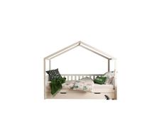 Vipack Lit Dallas MH 90x200 + lit gigogne Blanc