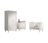 VIPACK Ensemble Chambre Bébé Billy 4 Pièces - Blanc