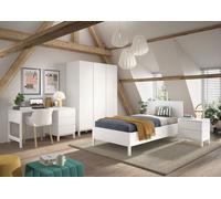VIPACK - Ensemble d'articles en EVA, comprenant : un lit simple, une table de chevet, une armoire à trois portes et un bureau