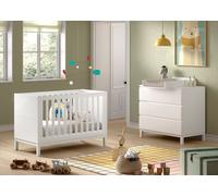VIPACK - Ensemble de 3 articles en EVA : commode avec table à langer, lit bébé 60 x 120 cm