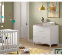 VIPACK - Ensemble EVA 2 pièces, commode avec table à langer