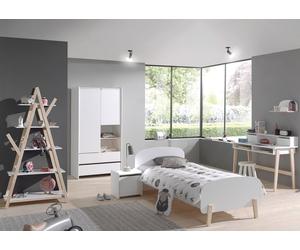 Vipack - Ensemble Kiddy composé d'un lit simple 90 x 200 cm et d'un tiroir de lit