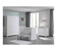 Cette combinaison se compose des éléments suivants : erik lit bébé blanc * et une commode erik 2 portes blanches * et une armoire erik 3 portes *