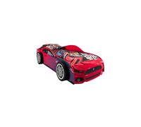 Vipack Lit voiture Panther Power 90x200 cm avec sommier inclus Rouge