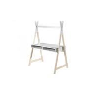 Vipack Bureau enfant Kiddy Tipi – blanc/naturel