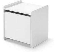 Vipack Chevet enfant Kiddy bois laqué 1 porte L 40 cm Blanc