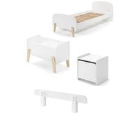 Vipack Kiddy Lit Simple + Chevet + Barrire De Lit + Coffre Jouets