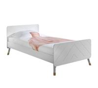 Vipack lit billy blanc satin 90x200cm