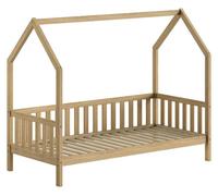 Vipack Lit Cabane Chêne Massif 90x200 cm