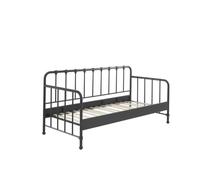 Vipack lit capitaine bronxx en métal 90x200cm avec sommier
