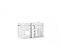 VIPACK Lit compact RENO - Blanc 90x200 cm