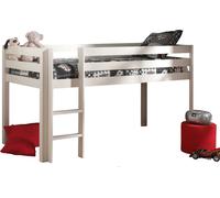 Vipack Lit de jeu Pino - Pin massif laqué blanc, Dimensions : 210 cm x 114 cm x 106 cm ; PIHSZG14
