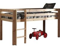 Vipack Lit de jeu Pino - Pin massif laqué naturel, Dimensions : 210 cm x 114 cm x 106 cm ; PIHSZG10