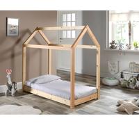 Vipack lit de maison surface de couchage 70 x 140 cm nature