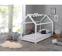 Vipack lit de maison surface de couchage 90 x 200 cm blanc