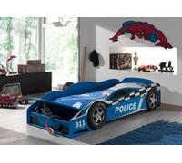 Vipack lit d'enfant Police Car, bleu