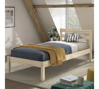 VIPACK Lit simple 90x200 Pino naturel