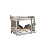 VIPACK Lit superposé avec lit gigogne - Blanc
