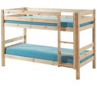 Vipack Lit superposé Pino – Pin massif laqué naturel – 210 x 140 x 105 cm