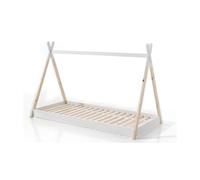 Vipack lit tipi 90x200 blanc