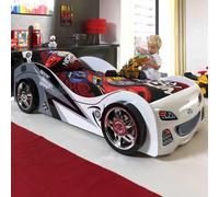 Vipack lit voiture Brap Brap, Blanc