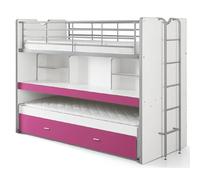 VIPACK Lits superposés BONNY - Fuchsia
