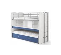 Vipack Lits Superposs Bonny 2 Couchages Compact 80 Bleu