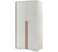 Vipack Armoire LONDON 2 portes blanc mat