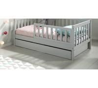 Vipack - Pied de lit pour lit junior, MDF laqué gris clair