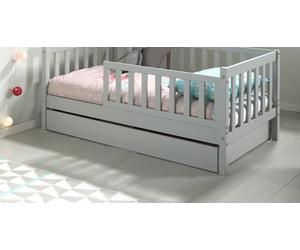 Vipack - Pied de lit pour lit junior, MDF laqué gris clair