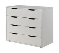 Vipack pino commode 4 tiroirs mdf bl...