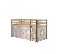 Lit de jeu Pino avec set textile Rideau "Birdy