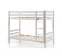 Vipack pino lit superposé hauteur 160 cm blanc