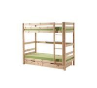 Vipack Lit superposé Pino – pin massif laqué naturel – 210 x 182 x 105 cm – PICOOLLA10