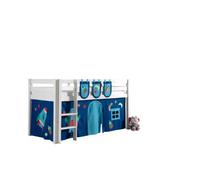 Vipack Pino Lit surélevé - Blanc 90x200 cm