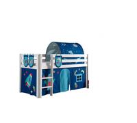 Vipack Lit de jeu Pino Surface de couchage 90x200 cm set textile (rideau, tunnel, 3 sacs) Astro