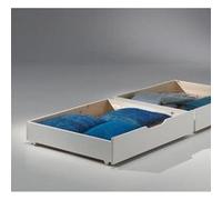 Vipack Pino Lot de 2 Tiroirs Pin Massif Blanc 97,5 x 88,5 x 20 cm Blanc G