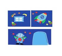 Tente de lit - Vipack - Astro - Bleu - Pour lits mi-hauteur Alex, Sofie, Charlotte, Astrid