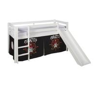 Vipack Rideau pirate pour lit enfant - Noir