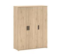VIPACK - SAM Armoire 3 portes,Reproduction chêne mélaminé