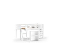VIPACK - SCOTT lit de jeu, LF 90 x 200 cm, avec bureau et commode à tiroirs