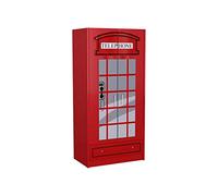 Vipack SCWRLB London Bus Armoire avec 2 Portes MDF Rouge 90 x 56 x 190 cm