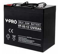 Viper Volt Polska Agm Vpro 12v 55ah Usv Battery One Size