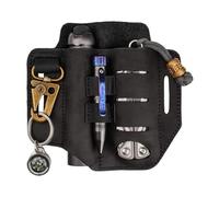 Viperade PJ13 Plus - Pochette multifonction pour ceinture - EDC Pocket Organizer pour homme - Fourreau en cuir avec porte-clé - Étui multifonction pour Leatherman