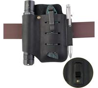 VIPERADE PJ15 EDC Fourreau en Cuir, étui de Lampe de Poche/Fourreau de Couteau de Poche/étui Tactique pour Stylo/pour Leatherman Multitool Gaine en Cuir avec Clip de Poche