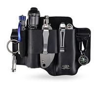 VIPERADE PJ36 - Étui Multi-Outils, étui en Cuir, Organiseur de Poche EDC pour Homme, étui Leatherman, Porte-Lampe de Poche et Porte-Stylo, Organiseur de Ceinture EDC avec Porte-clés