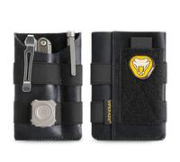 VIPERADE PL5 Sac Utilitaire EDC Ultra Fin et léger Sac Utilitaire Durable pouvant contenir des Lampes de Poche, des stylos, des étuis à Outils et des étuis à Couteaux - Noir