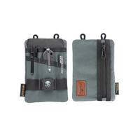 VIPERADE VE1 Organiseur de Sac à Outils EDC, Petit Sac EDC avec 5 Poches, Petit Sac à Outils Multi, Sac à Outils en Nylon EDC Pochette Fourreau pour Petite Lampe de Poche Couteau Stylo Cahier (Gris)
