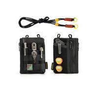 VIPERADE VE16R EDC Pouch Petit Sac à Outils de Rangement avec 7 Poches, Bandoulière Incluse